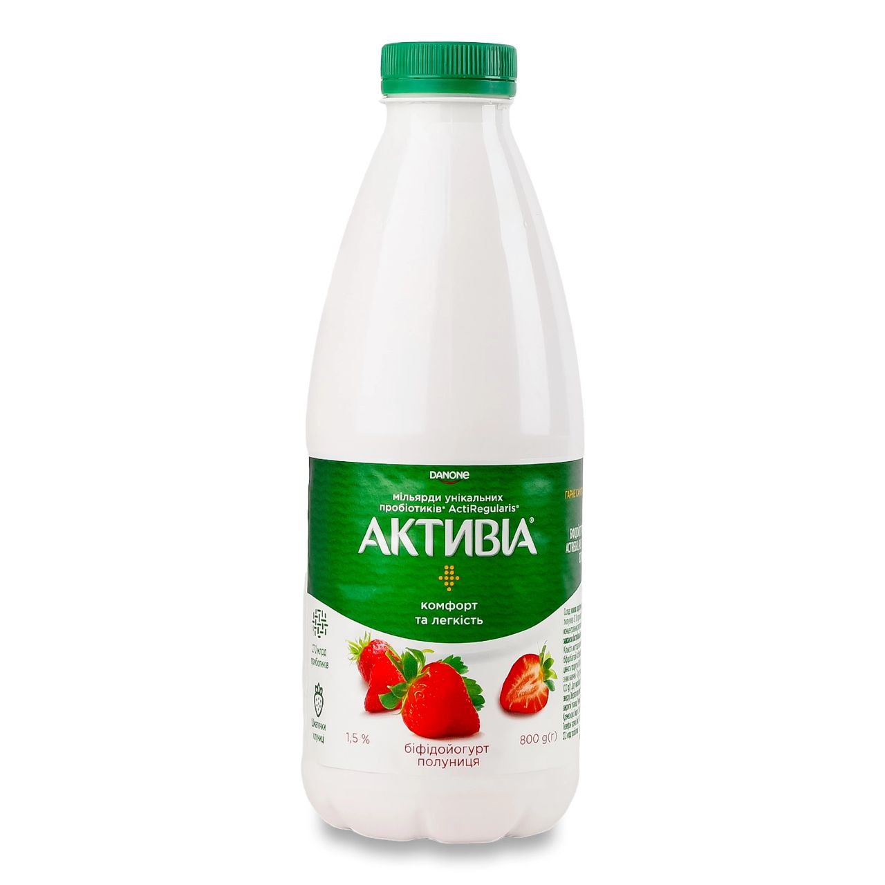 Біфідойогурт Активіа полун питний 1.5% ПЕТ 800г